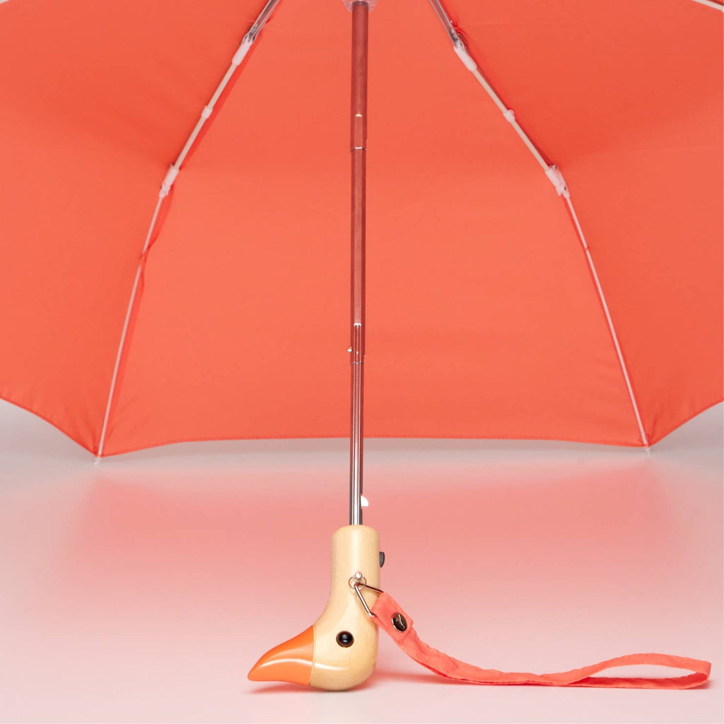Peach Compact Eco-Friendly Duck Umbrella