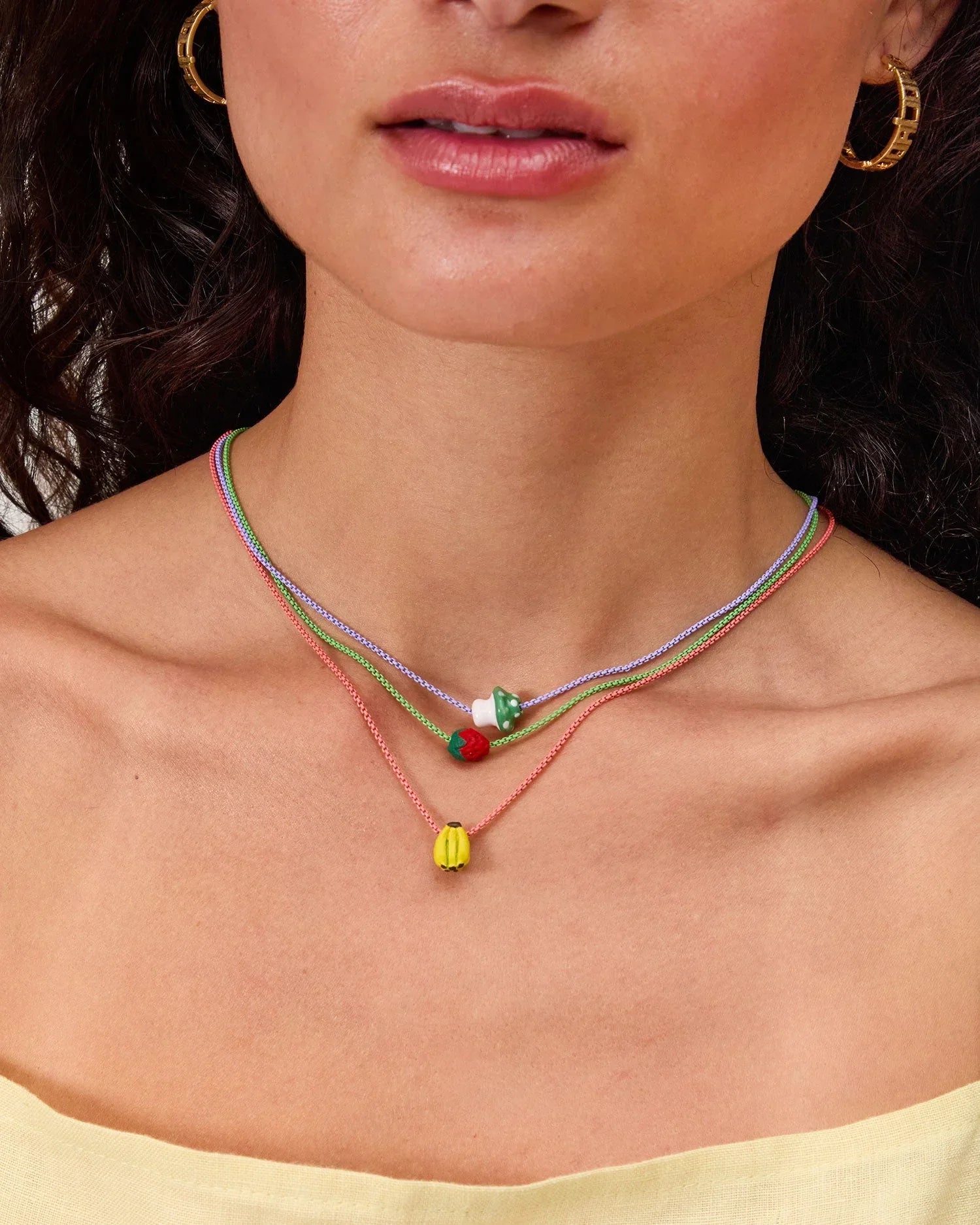 Ceramic Bead Necklace Set