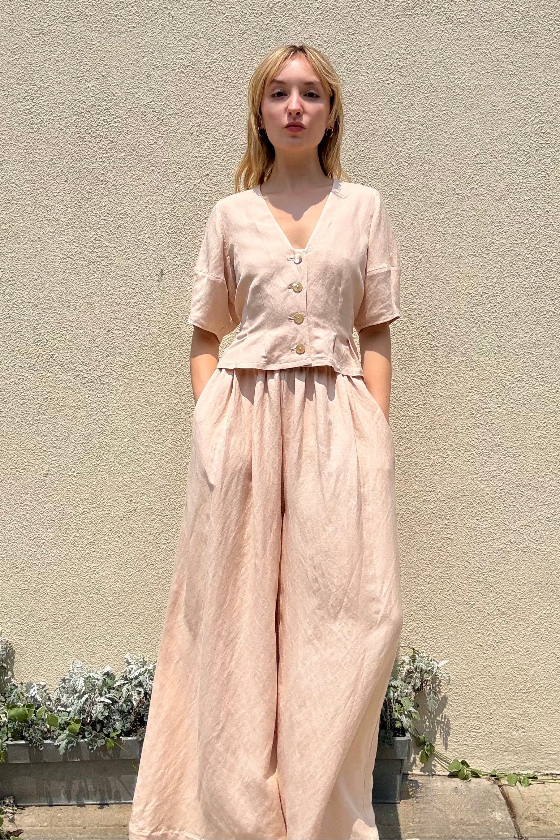 Gretchen Pant in Linen Blend