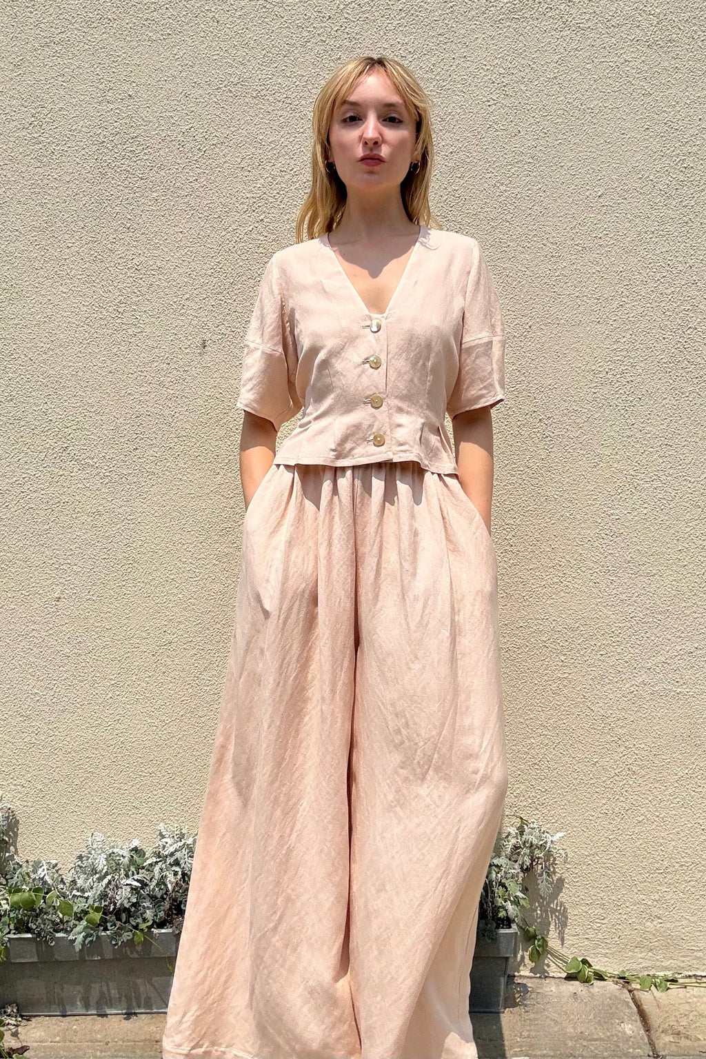 Gretchen Pant in Linen Blend