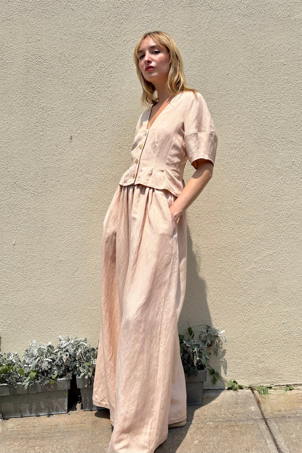 Gretchen Pant in Linen Blend