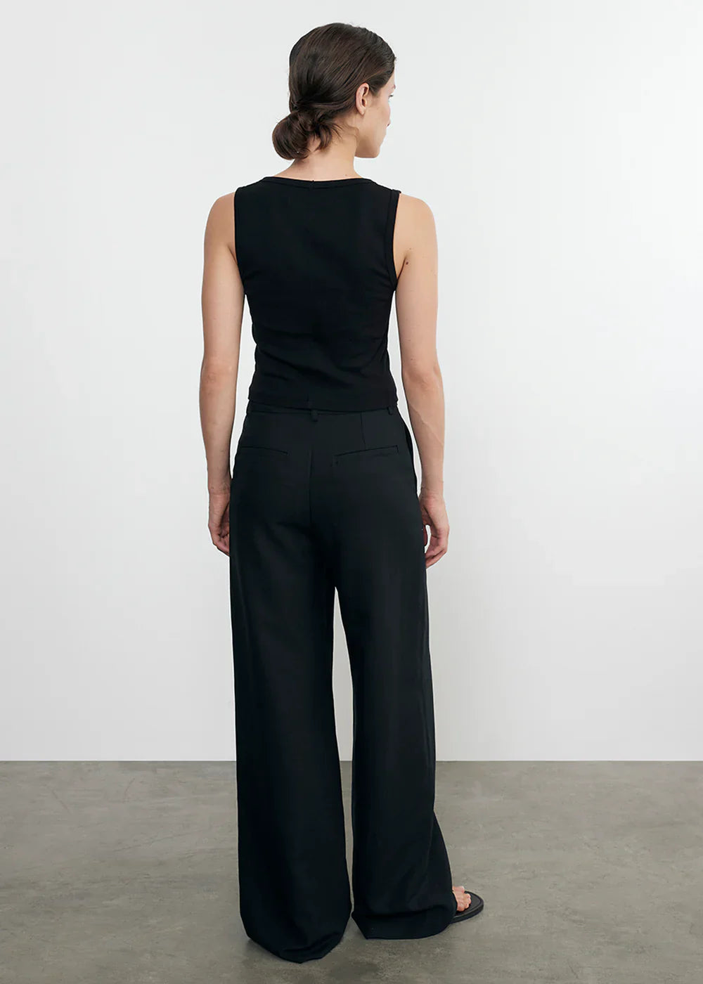 Supima Rib Baby Rib Cropped Fitted U Tank