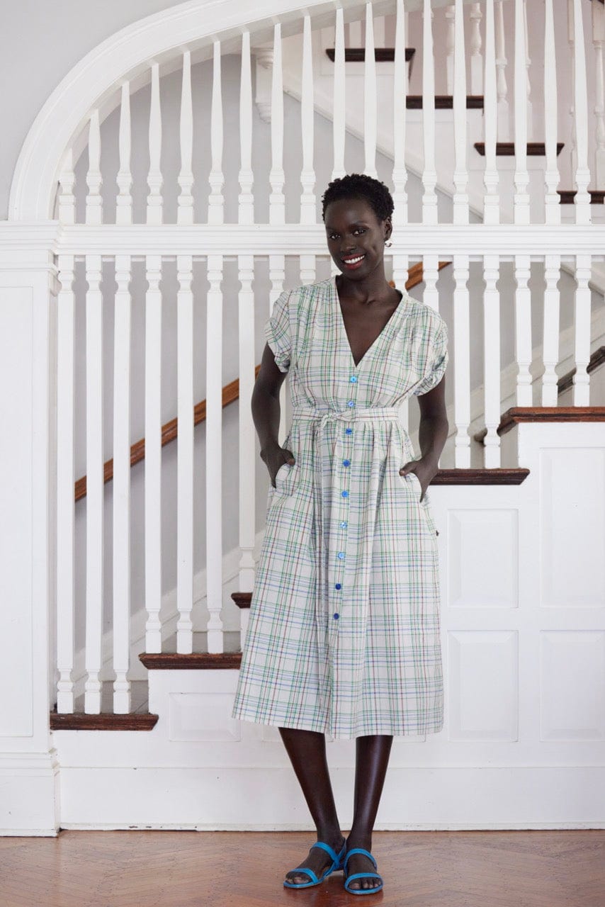 Frankie Dress in Cotton Plaid