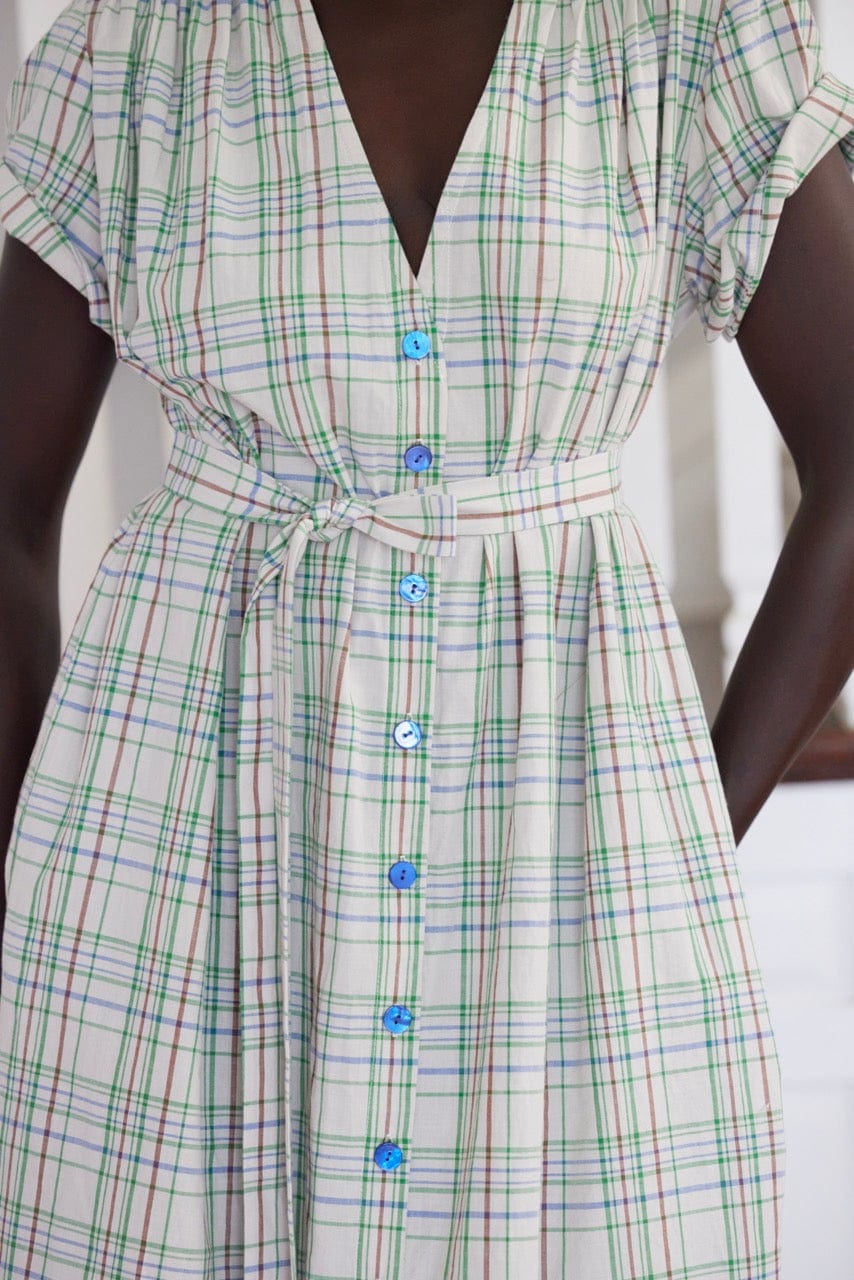 Frankie Dress in Cotton Plaid