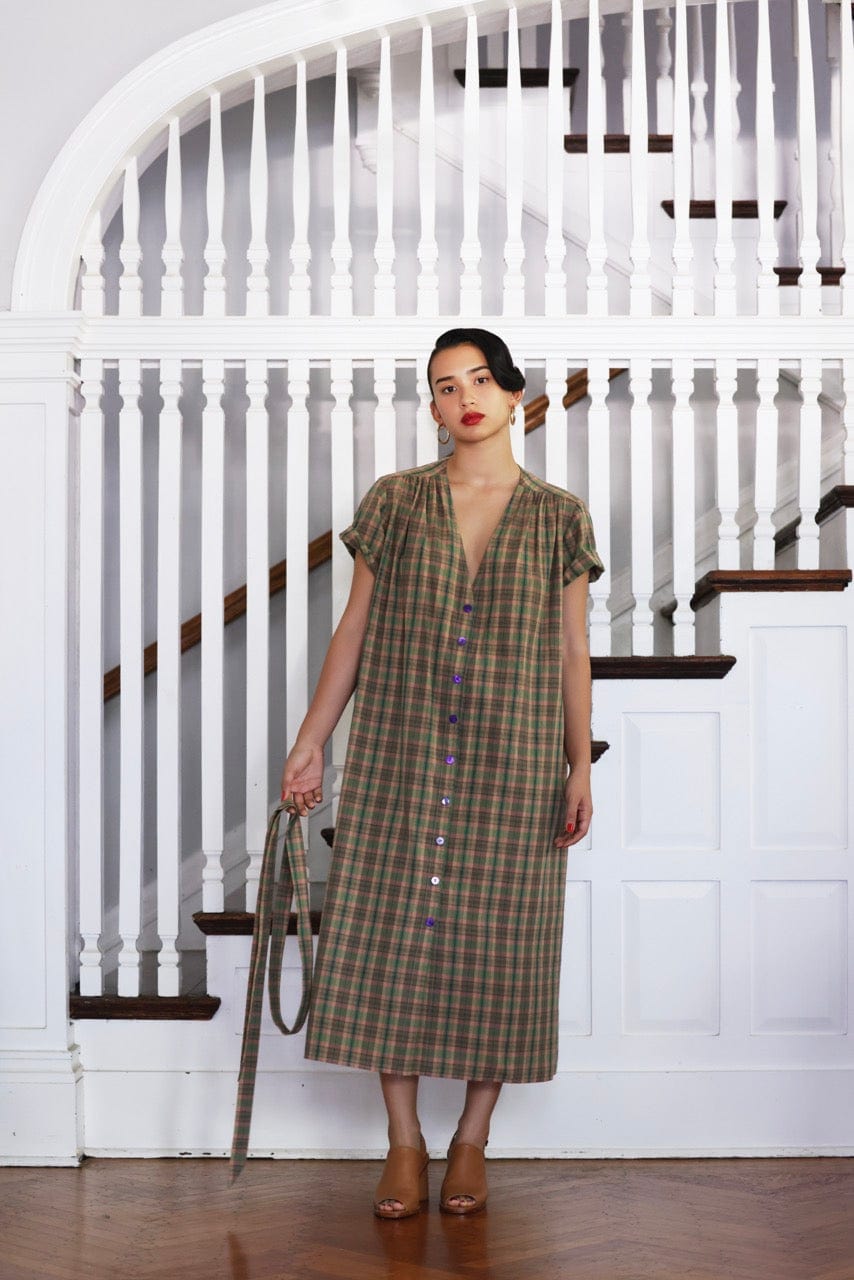 Frankie Dress in Cotton Plaid