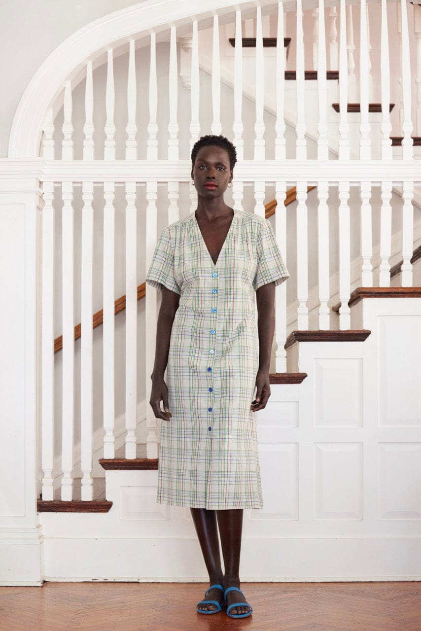 Frankie Dress in Cotton Plaid
