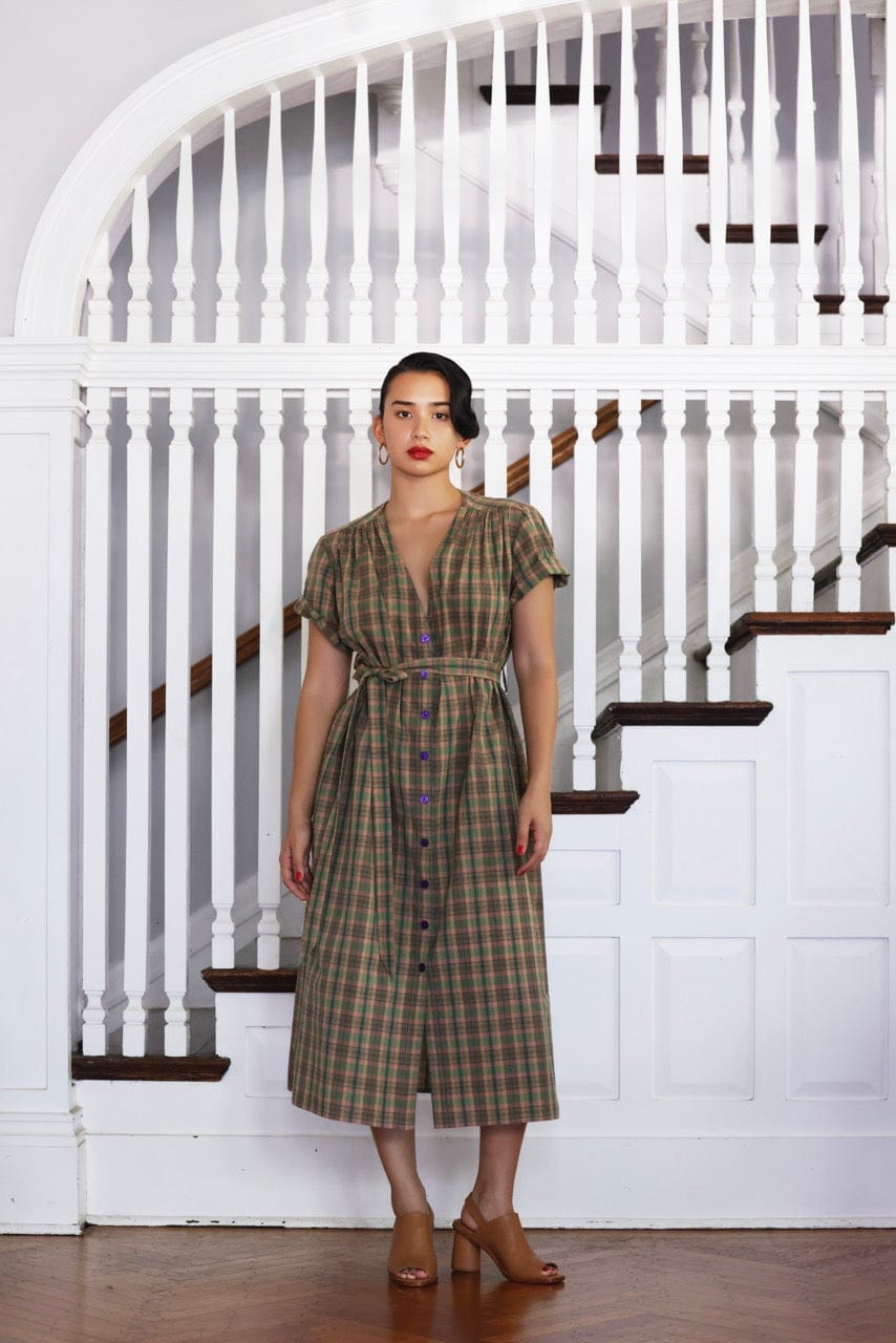 Frankie Dress in Cotton Plaid