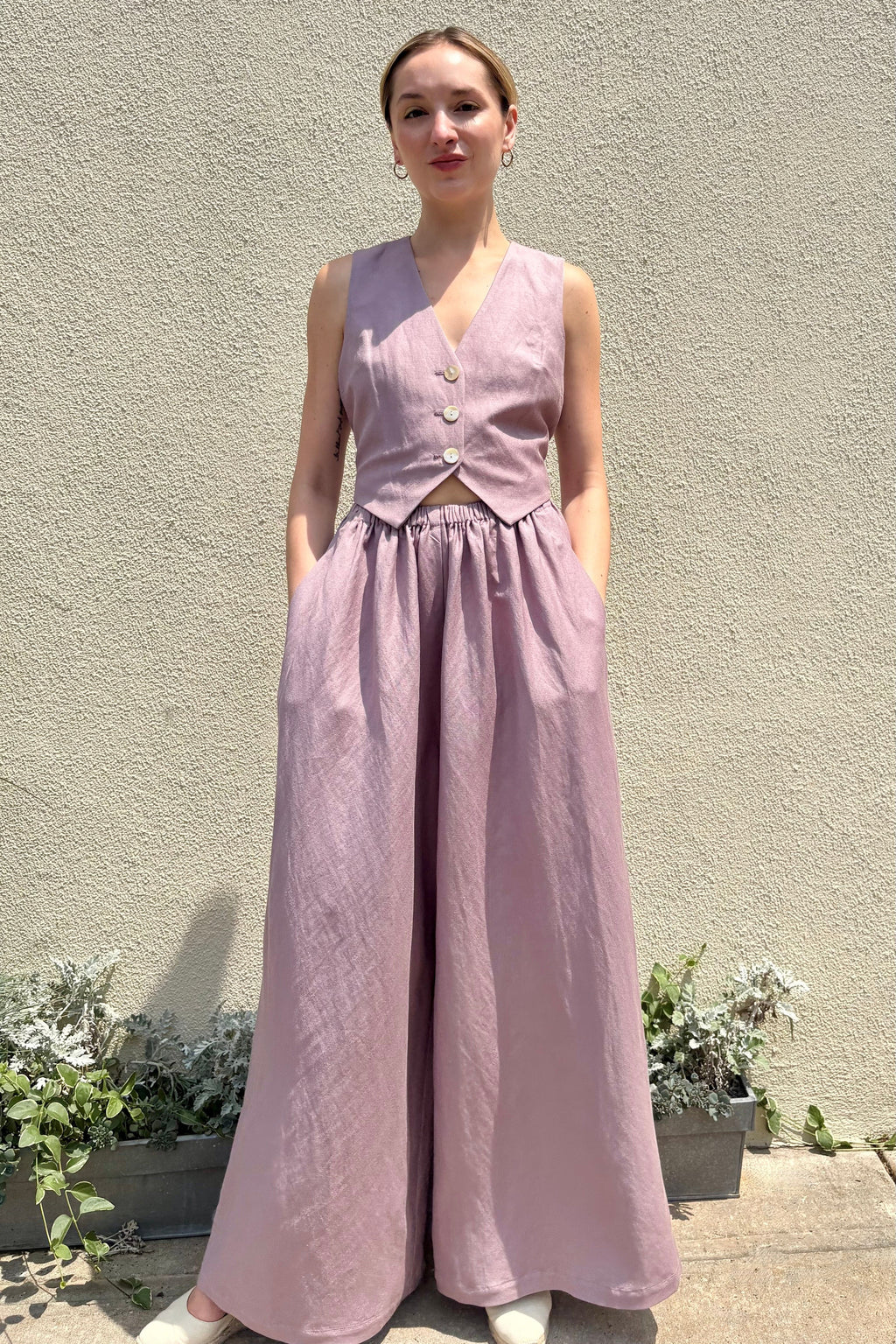 Gretchen Pant in Linen Blend