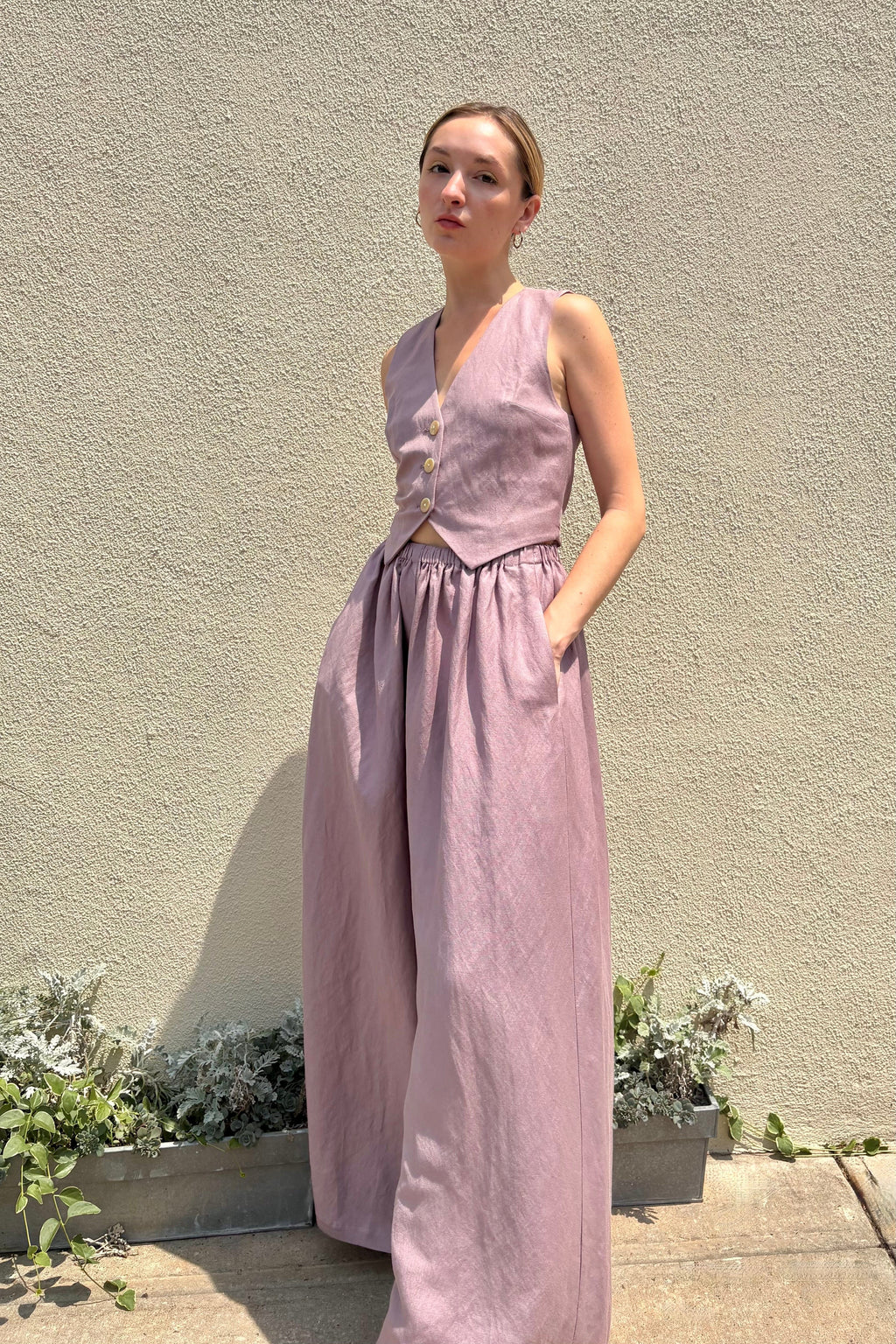 Gretchen Pant in Linen Blend